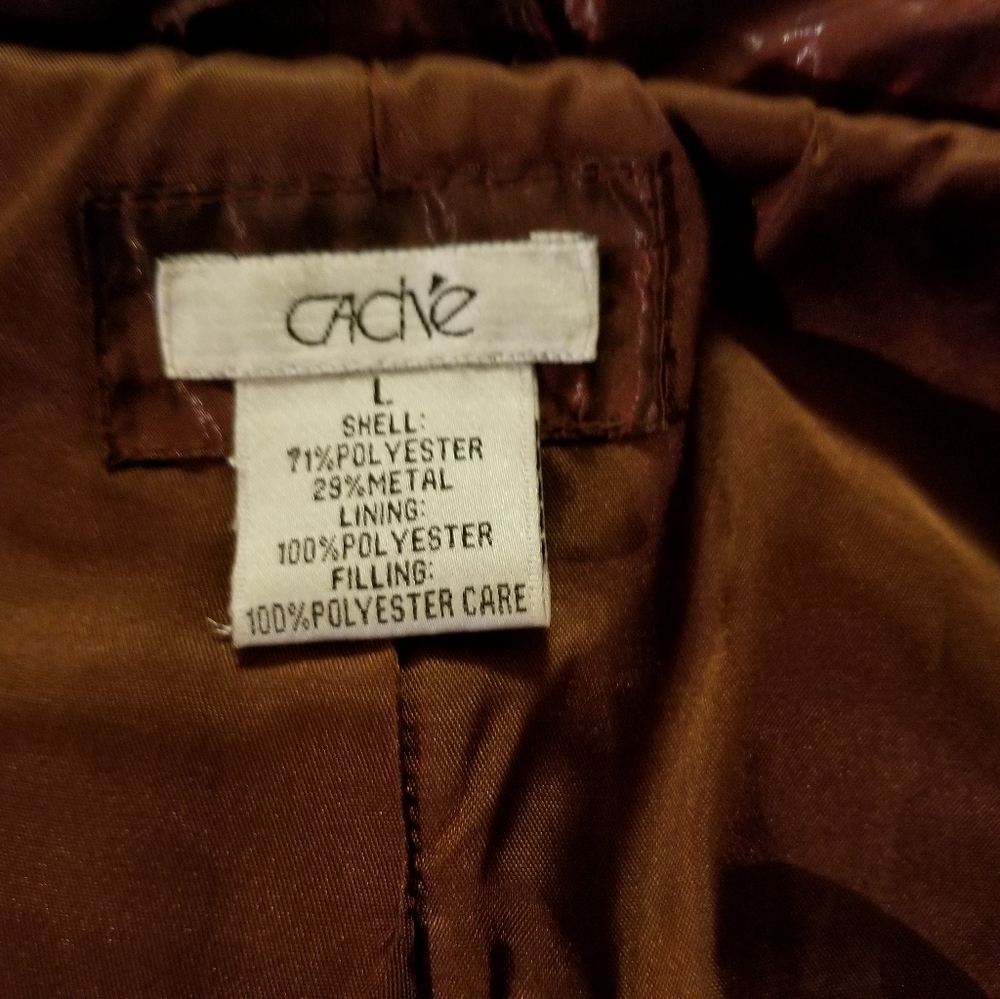 Cache Metallic Plum Iridescent Crinkled Funky Sha… - image 4